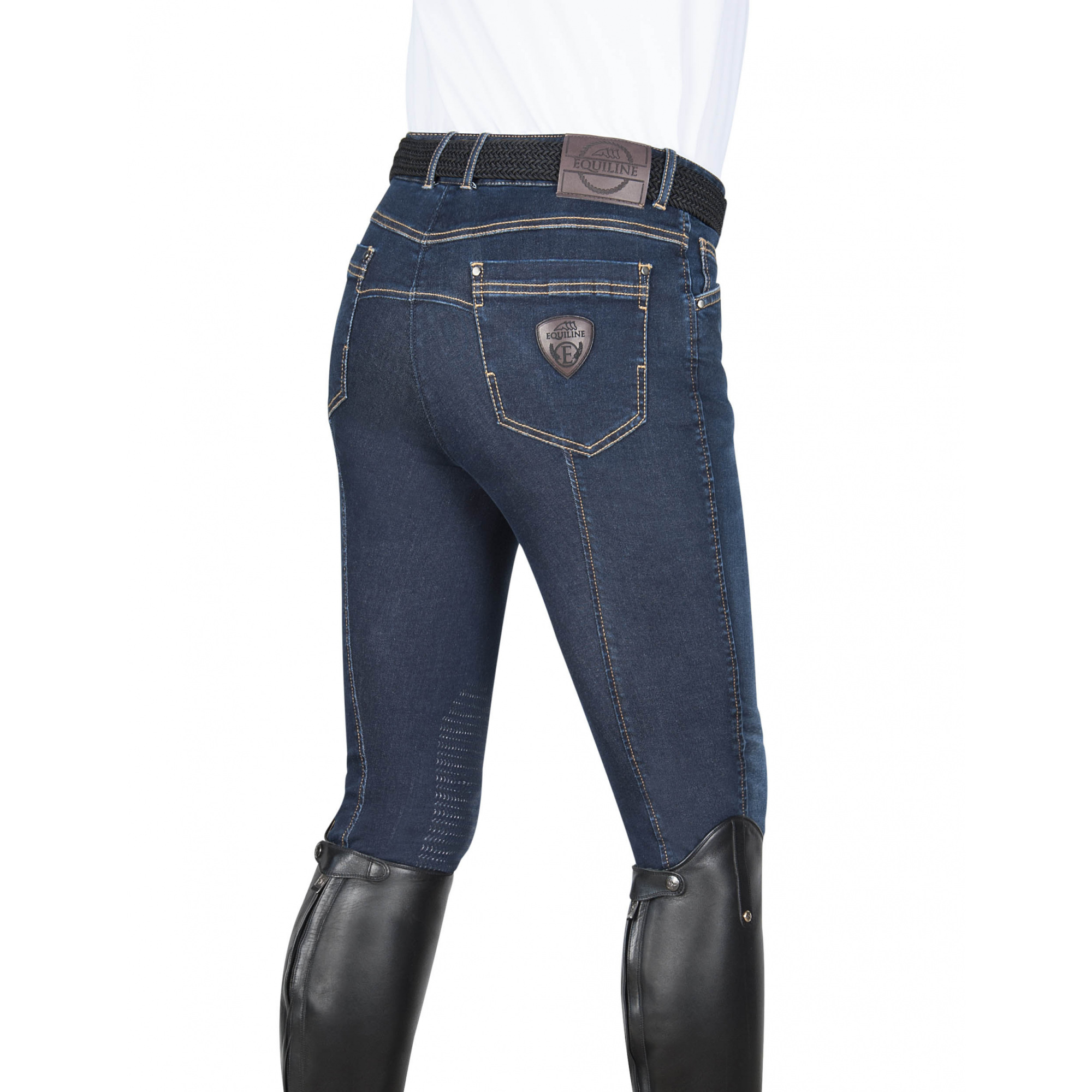 Equiline LORD MEN'S DENIM KNEE GRIP BREECHES Equestrian Shop