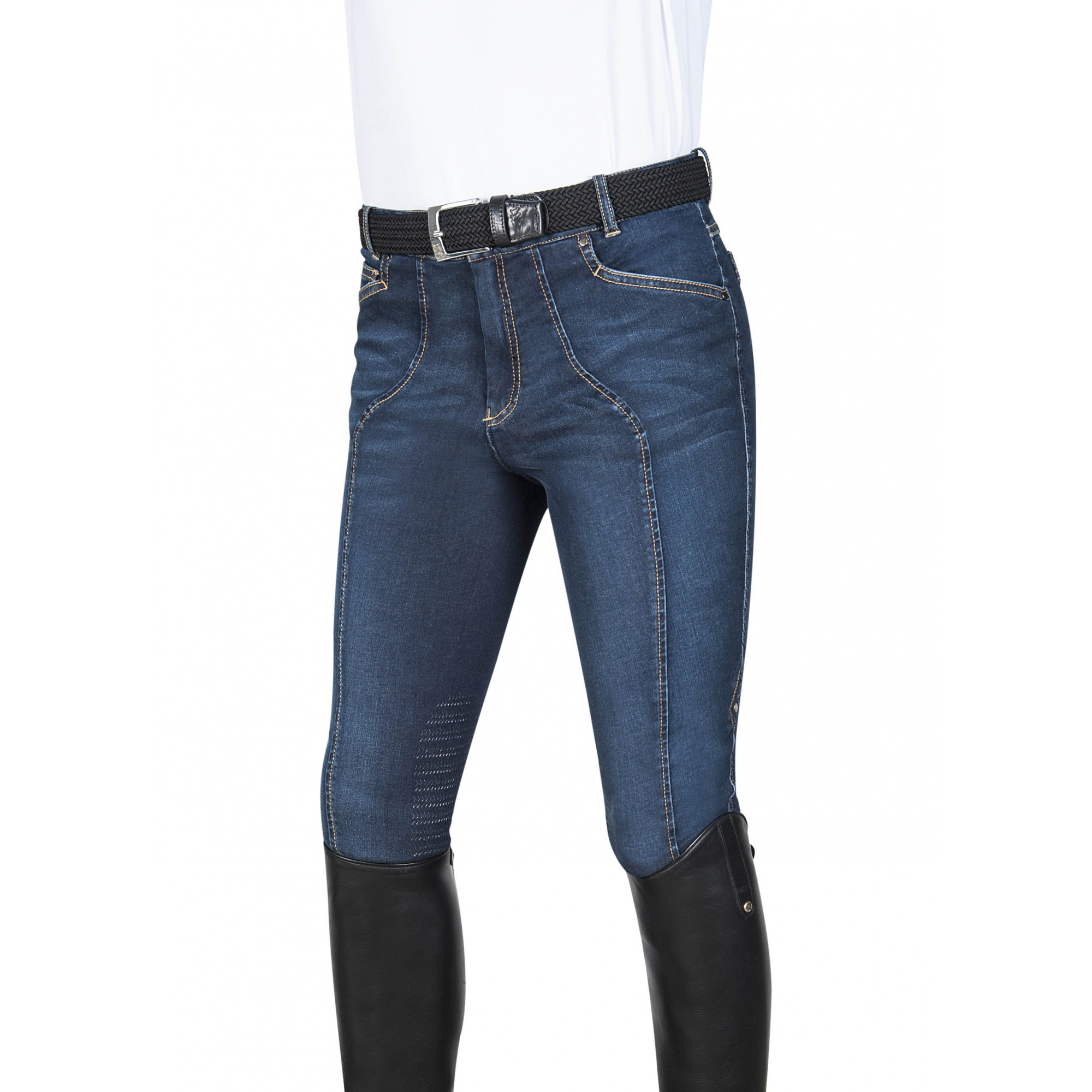 Equiline LORD MEN'S DENIM KNEE GRIP BREECHES Equestrian Shop