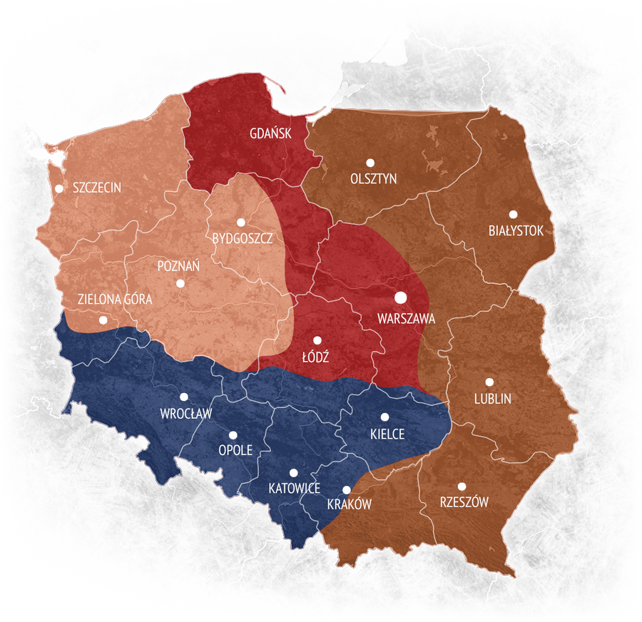 Mapa regionów saddlefitterów Equishop