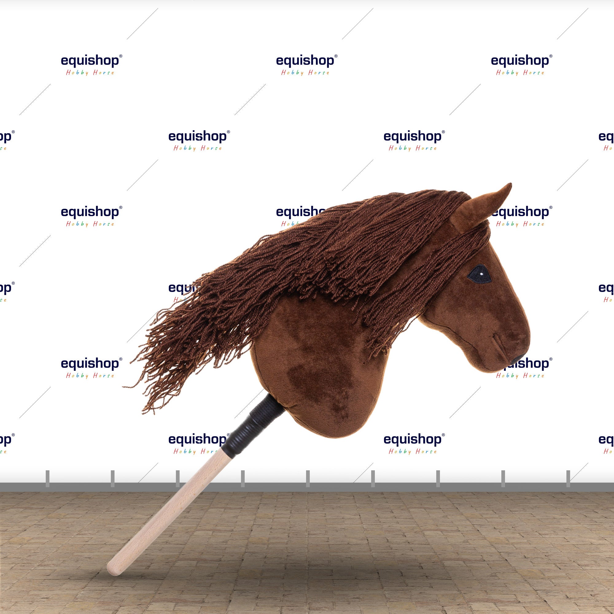 KOŃ NA PATYKU HOBBY HORSE EQUISHOP KUKUŁKA A3 PLUS OGŁOWIE GRATIS