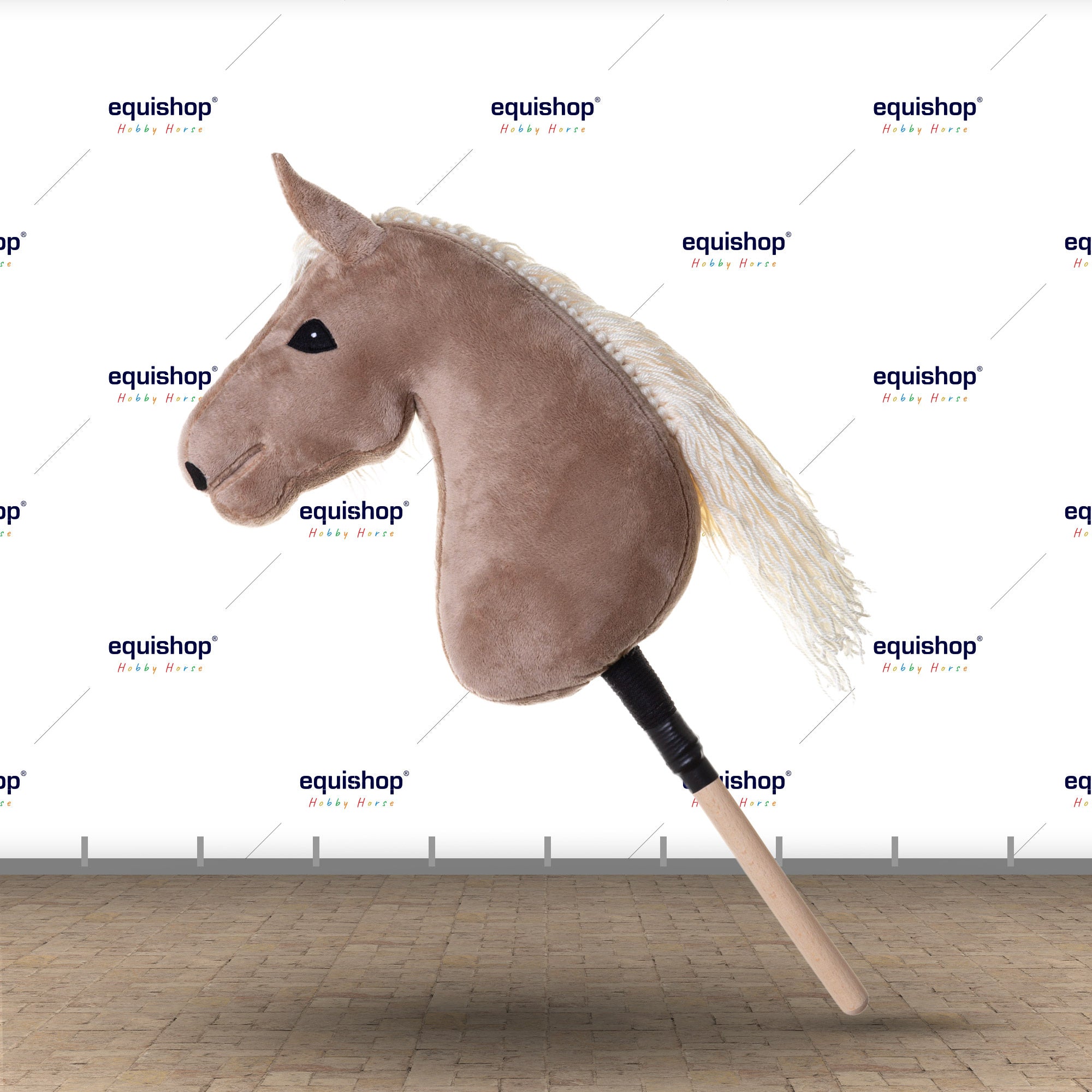 KOŃ NA PATYKU HOBBY HORSE EQUISHOP PTYŚ A3 PLUS OGŁOWIE GRATIS