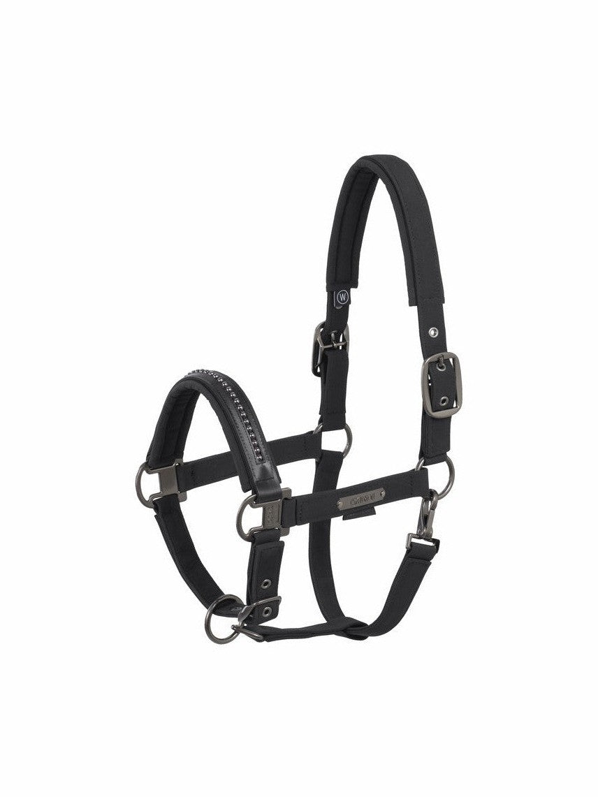 ESKADRON SOFTSHELL PEARLS DOUBLE PIN HORSE CHARM PLATINUM