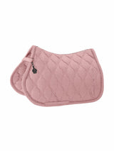ESKADRON VELOURS CRYSTAL RIDING SADDLE PAD PLATINUM