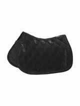 ESKADRON VELOURS CRYSTAL RIDING SADDLE PAD PLATINUM