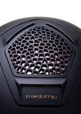 FREEJUMP VORONOI KASK JEŹDZIECKI MATTE Z SZEROKIM DASZKIEM ROSE GOLD