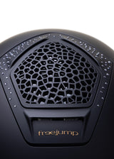 FREEJUMP VORONOI KASK JEŹDZIECKI MATTE Z SZEROKIM DASZKIEM FULL CRYSTALS