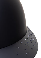 FREEJUMP VORONOI KASK JEŹDZIECKI MATTE Z SZEROKIM DASZKIEM FULL CRYSTALS