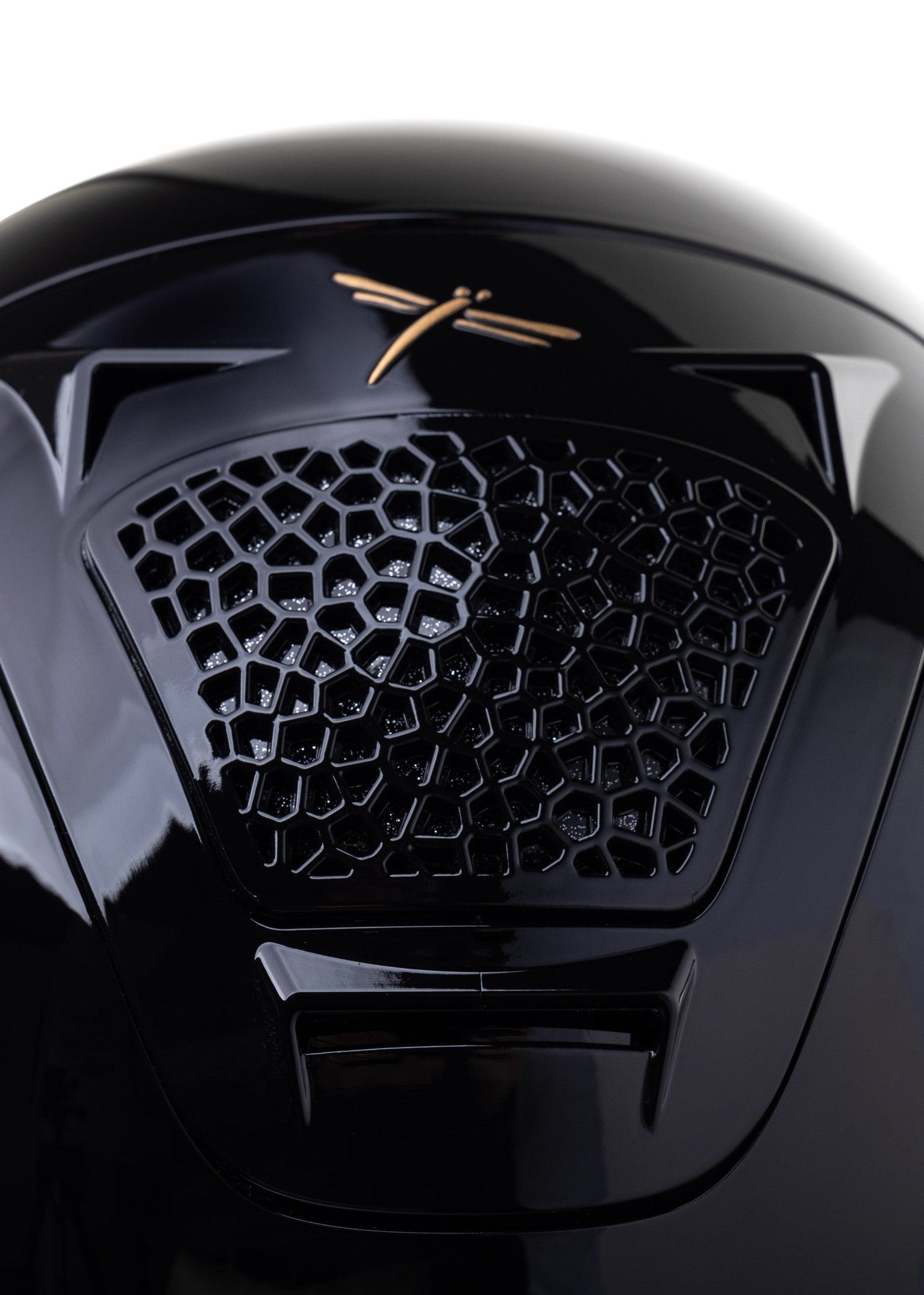 FREEJUMP VORONOI KASK JEŹDZIECKI GLOSSY Z SZEROKIM DASZKIEM CATECHU BLACK