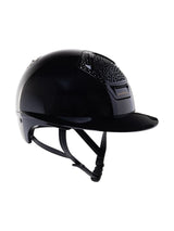 FREEJUMP VORONOI KASK JEŹDZIECKI GLOSSY Z SZEROKIM DASZKIEM CRYSTALS