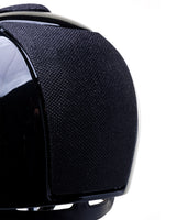 KEP ITALIA CROMO 2.0 POLISH KASK JEŹDZIECKI SWARO SILVER NIGHT / LUMINOR INSERTS CZARNY