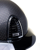 KEP ITALIA CROMO 2.0 POLISH KASK JEŹDZIECKI POLO VISOR / CHROME / VERONA FRONTAL CZARNY