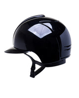 KEP ITALIA CROMO 2.0 POLISH KASK JEŹDZIECKI POLO VISOR / CHROME / VERONA FRONTAL CZARNY