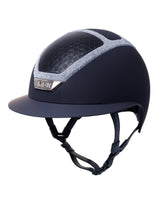 KASK STAR LADY CHROME KASK JEŹDZIECKI SWARO FRAME SILVER CZARNY