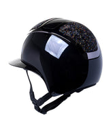 KASK STAR LADY PURE SHINE KASK JEŹDZIECKI SWARO MIDNIGHT MIXTURE VOLCANO CZARNY