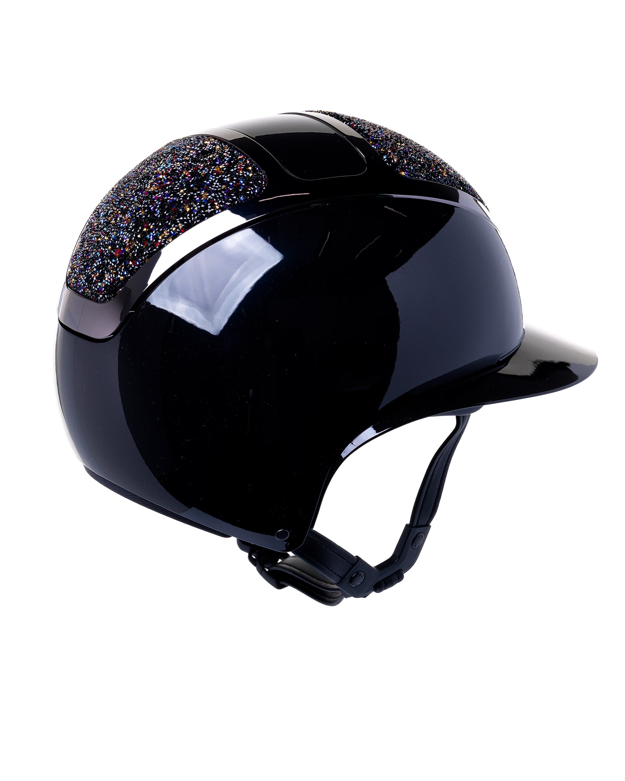 KASK STAR LADY PURE SHINE KASK JEŹDZIECKI SWARO MIDNIGHT MIXTURE VOLCANO CZARNY