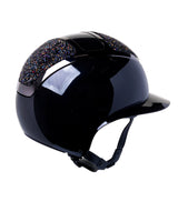 KASK STAR LADY PURE SHINE KASK JEŹDZIECKI SWARO MIDNIGHT MIXTURE VOLCANO CZARNY