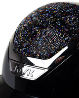 KASK STAR LADY PURE SHINE KASK JEŹDZIECKI SWARO MIDNIGHT MIXTURE VOLCANO CZARNY