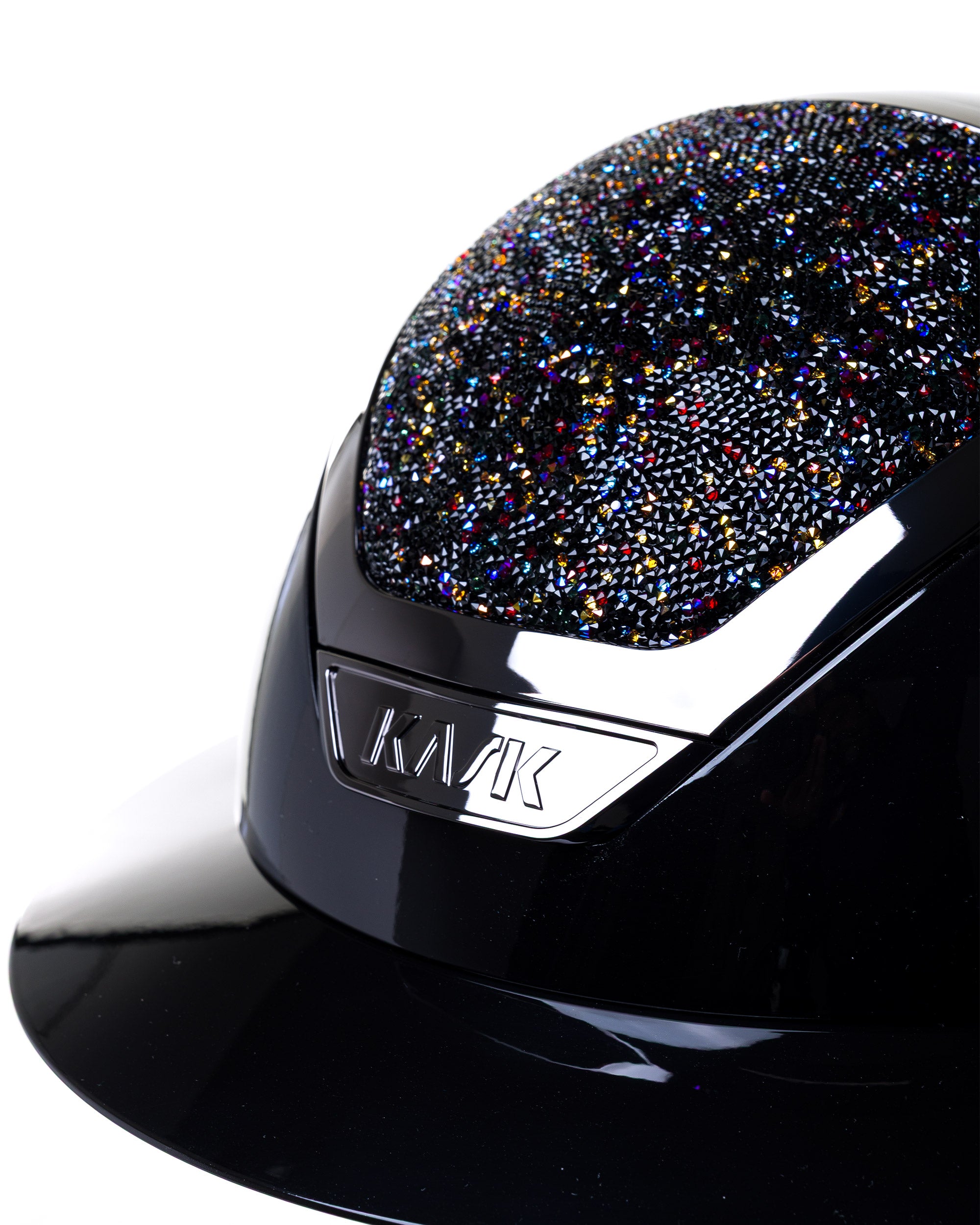 KASK STAR LADY PURE SHINE KASK JEŹDZIECKI SWARO MIDNIGHT MIXTURE VOLCANO CZARNY