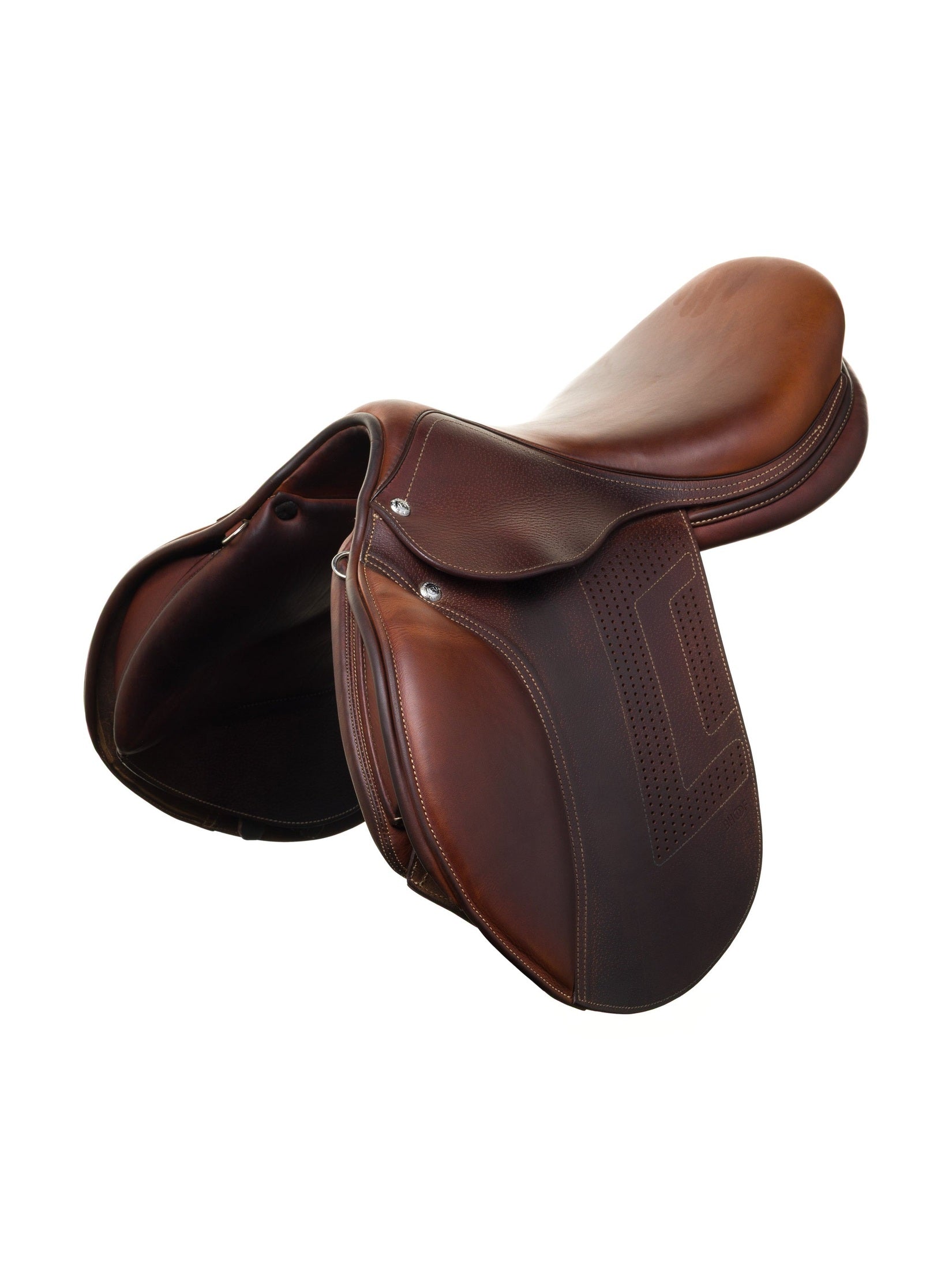 PRESTIGE ITALY VENUS K NEW 17S/33 BLACK USED DRESSAGE SADDLE