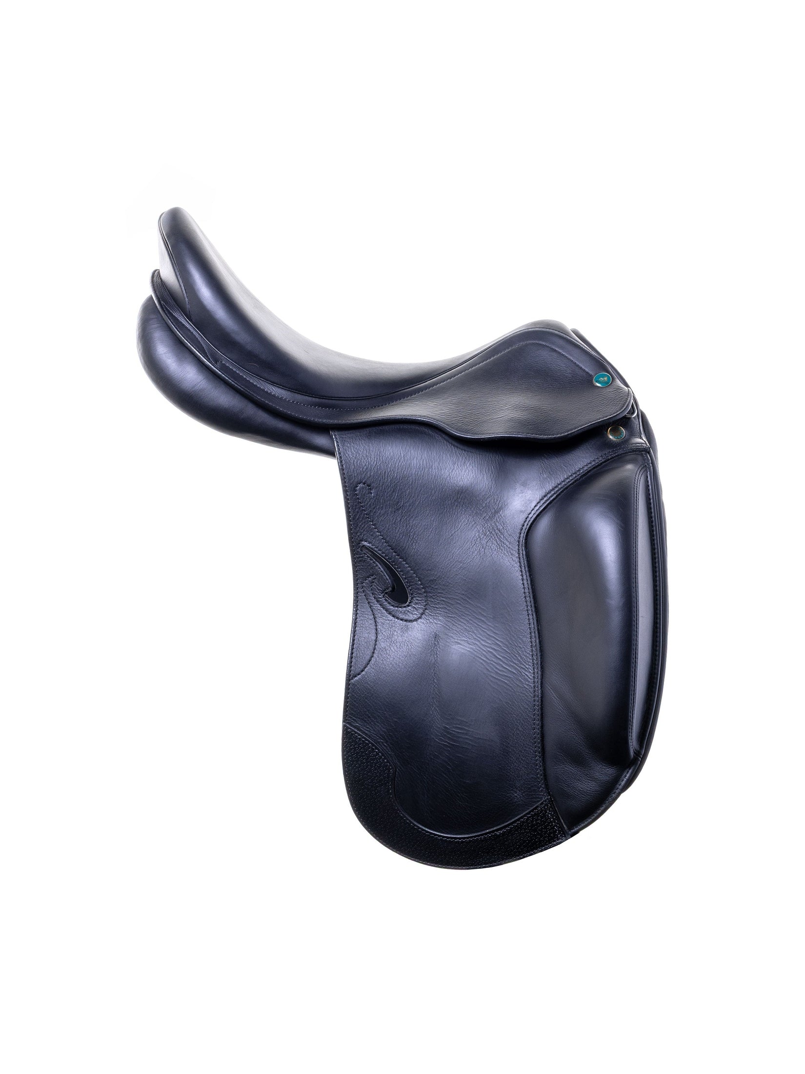 PRESTIGE ITALY VENUS K NEW 17S/33 BLACK USED DRESSAGE SADDLE
