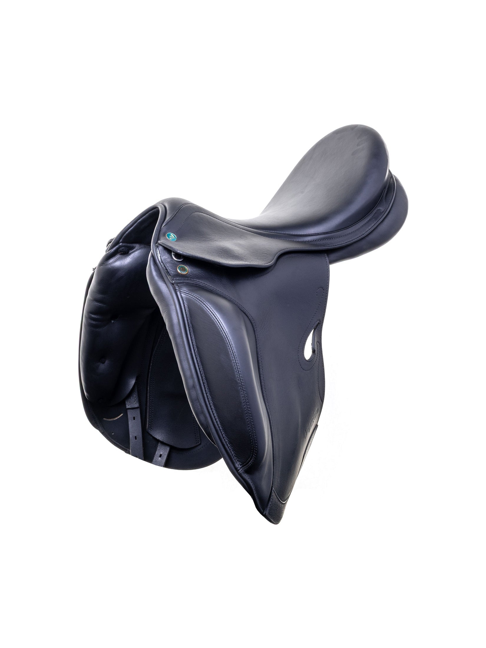 PRESTIGE ITALY VENUS K NEW 17S/33 BLACK USED DRESSAGE SADDLE