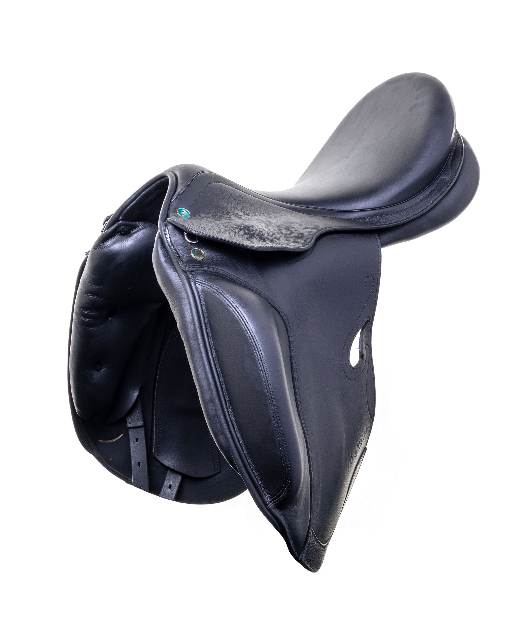 PRESTIGE ITALY VENUS K NEW 17S/33 BLACK USED DRESSAGE SADDLE