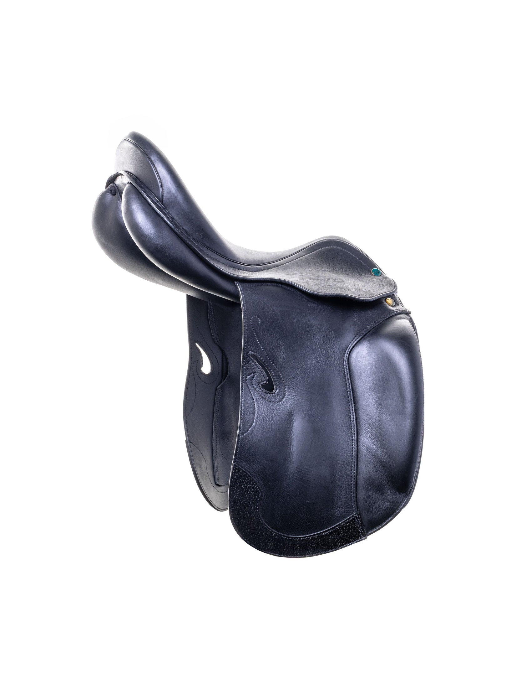 PRESTIGE ITALY VENUS K NEW 17S/33 BLACK USED DRESSAGE SADDLE