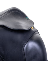 PRESTIGE ITALY VENUS K NEW 17S/33 BLACK USED DRESSAGE SADDLE