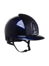 KEP ITALIA CROMO 2.0 POLISH METAL KASK JEŹDZIECKI MILANO VELVET SHINING BLUE GRANATOWY