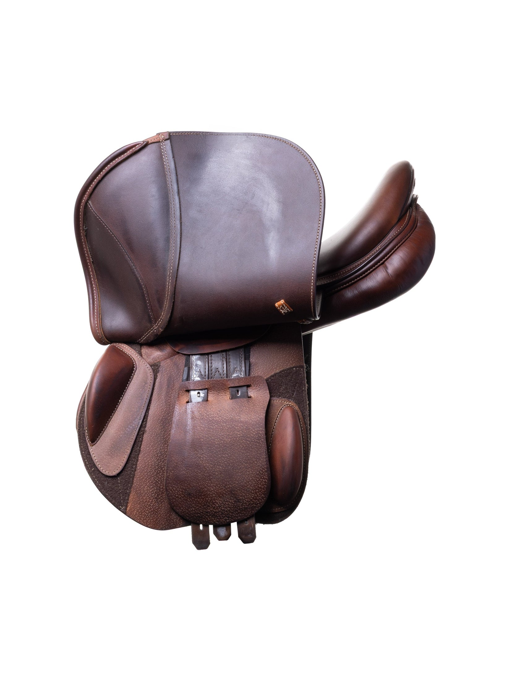 PRESTIGE ITALY VENUS K NEW 17S/33 BLACK USED DRESSAGE SADDLE