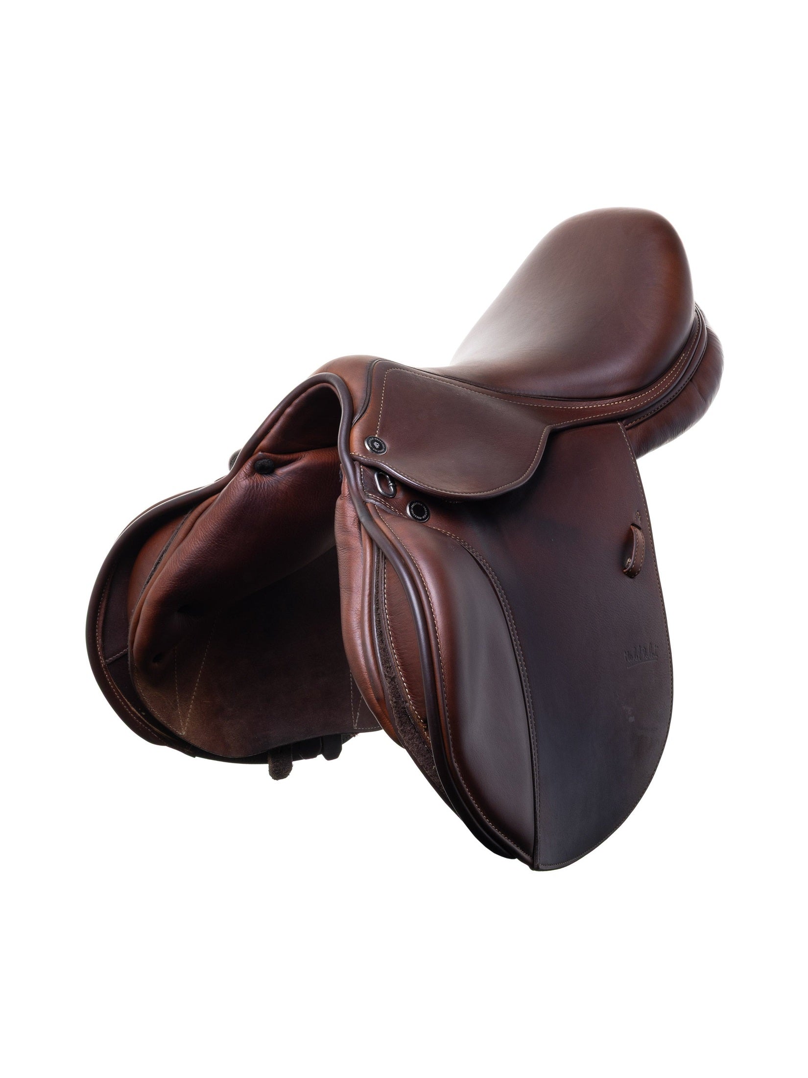 PRESTIGE ITALY VENUS K NEW 17S/33 BLACK USED DRESSAGE SADDLE