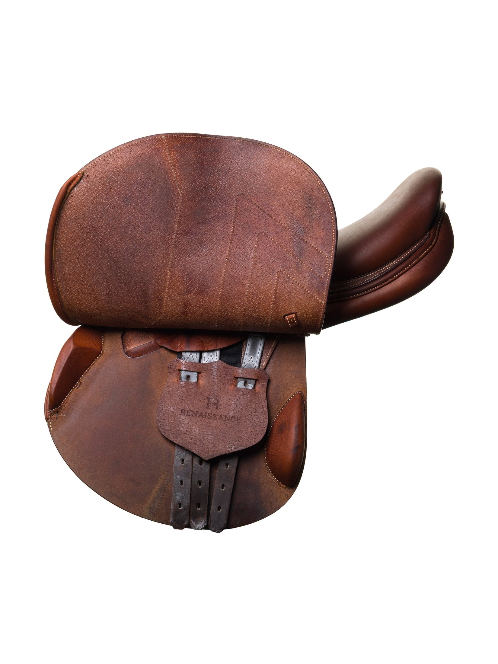 PRESTIGE ITALY VENUS K NEW 17S/33 BLACK USED DRESSAGE SADDLE