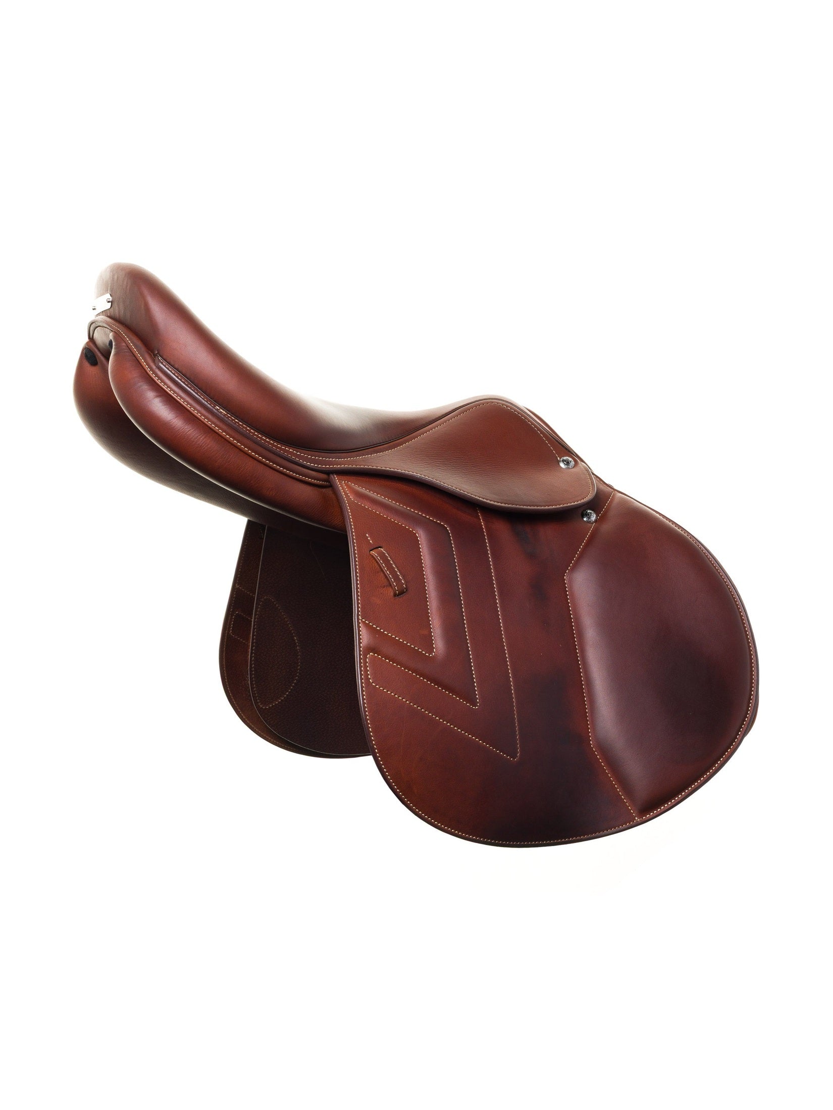 PRESTIGE ITALY VENUS K NEW 17S/33 BLACK USED DRESSAGE SADDLE