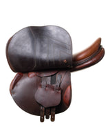 PRESTIGE ITALY VENUS K NEW 17S/33 BLACK USED DRESSAGE SADDLE