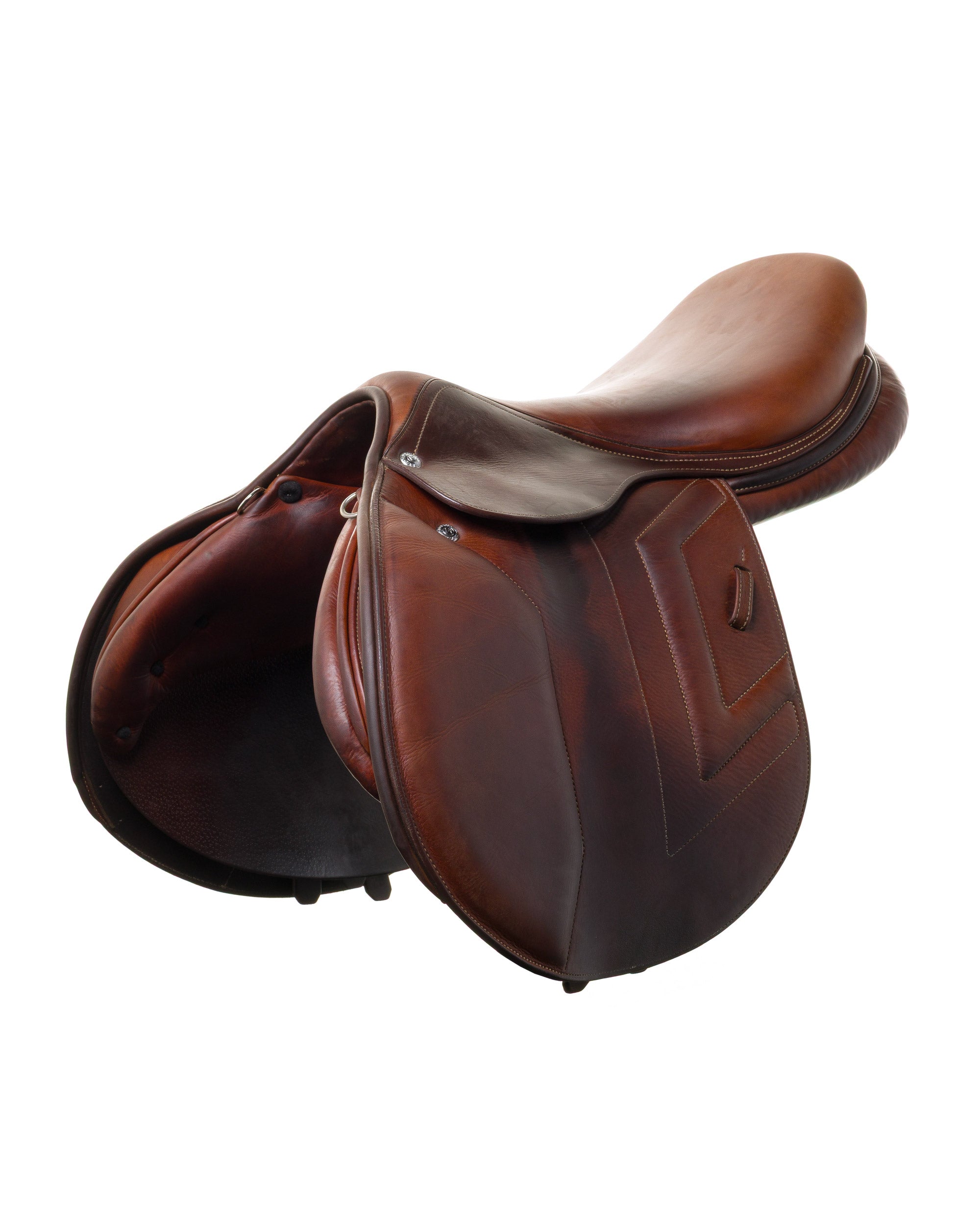 PRESTIGE ITALY VENUS K NEW 17S/33 BLACK USED DRESSAGE SADDLE