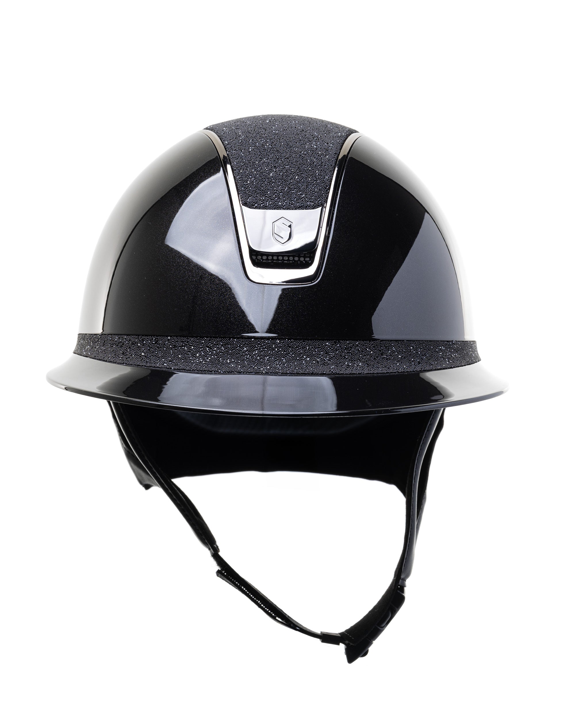 SAMSHIELD KASK MISS GLOSSY 2.0 / CRYSTAL FABRIC TOP FB / BLACK CHROME / CZARNY