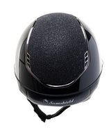 SAMSHIELD KASK MISS GLOSSY 2.0 / CRYSTAL FABRIC TOP FB / BLACK CHROME / CZARNY