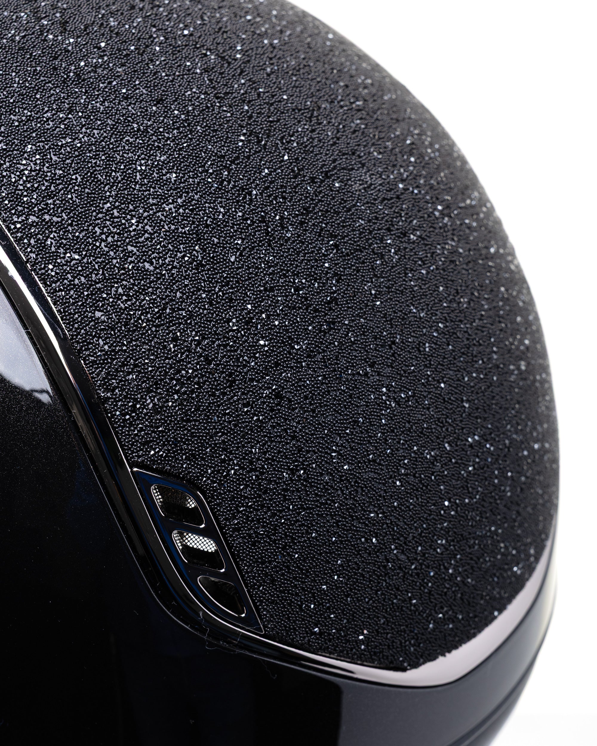 SAMSHIELD KASK MISS GLOSSY 2.0 / CRYSTAL FABRIC TOP FB / BLACK CHROME / CZARNY