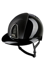 KEP ITALIA CROMO 2.0 POLISH KASK JEŹDZIECKI POLO VISOR / CHROME / VERONA FRONTAL CZARNY