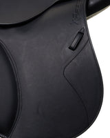 PRESTIGE ITALY VENUS K NEW 17S/33 BLACK USED DRESSAGE SADDLE