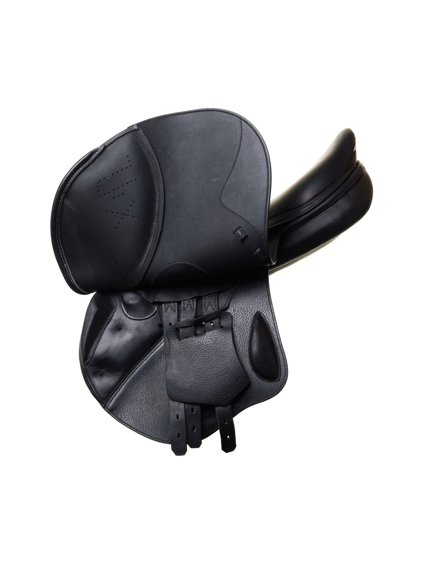 PRESTIGE ITALY VENUS K NEW 17S/33 BLACK USED DRESSAGE SADDLE