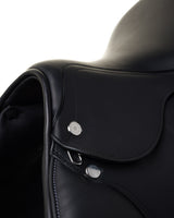 PRESTIGE ITALY VENUS K NEW 17S/33 BLACK USED DRESSAGE SADDLE