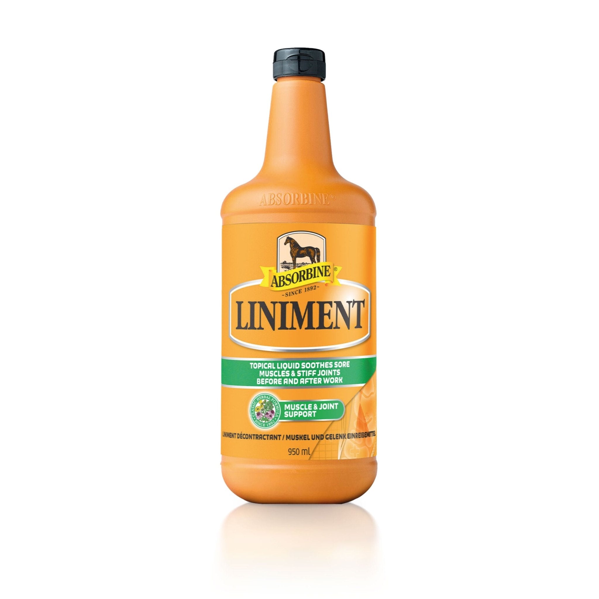 ABSORBINE WCIERKA ŁAGODZĄCA DLA KONI LINIMENT LIQUID 950 ML - Absorbine Equishop