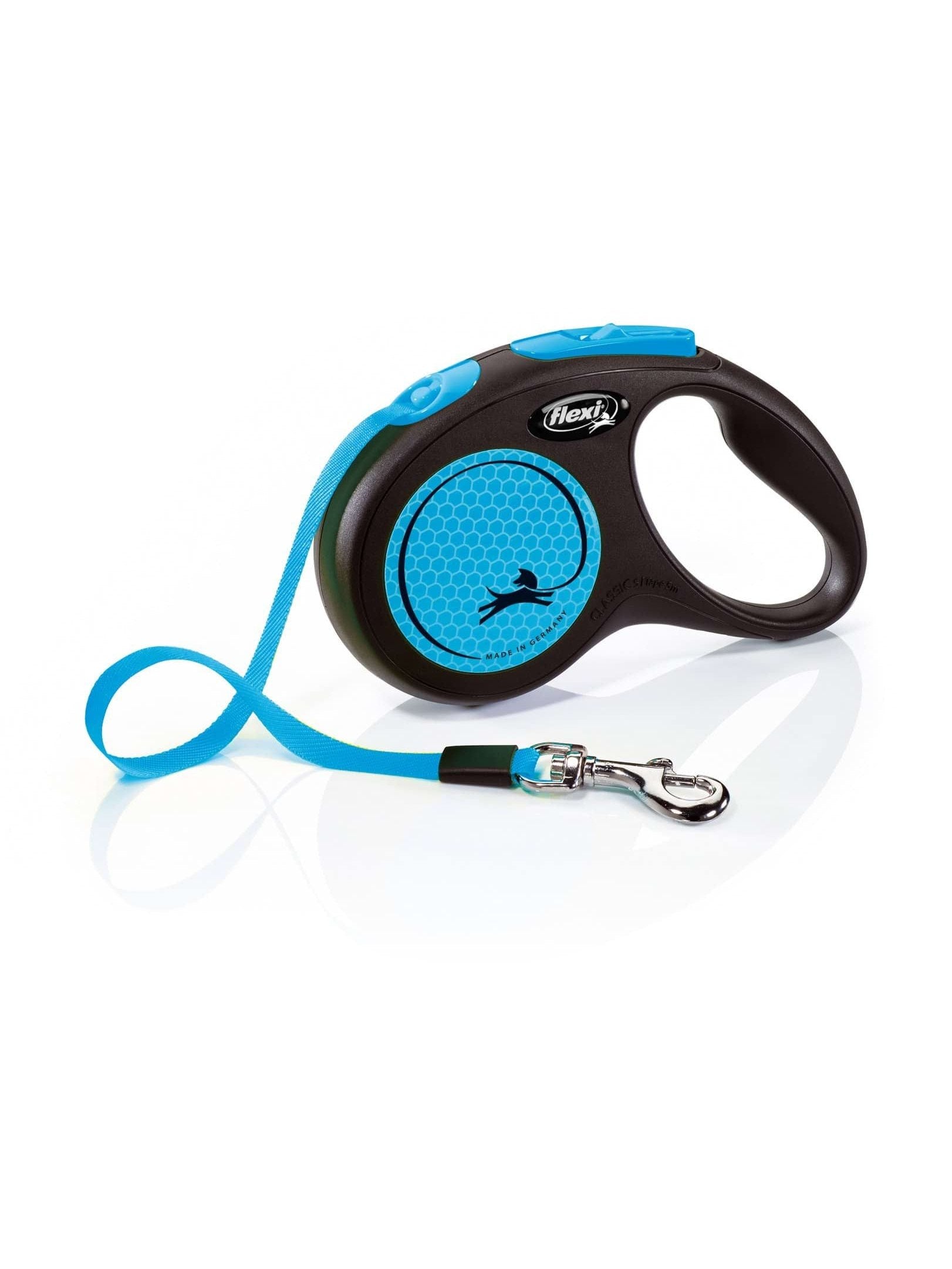 CAN AGRI DOG LEASH FLEXI CLASSIC NEON BLUE SIZE M