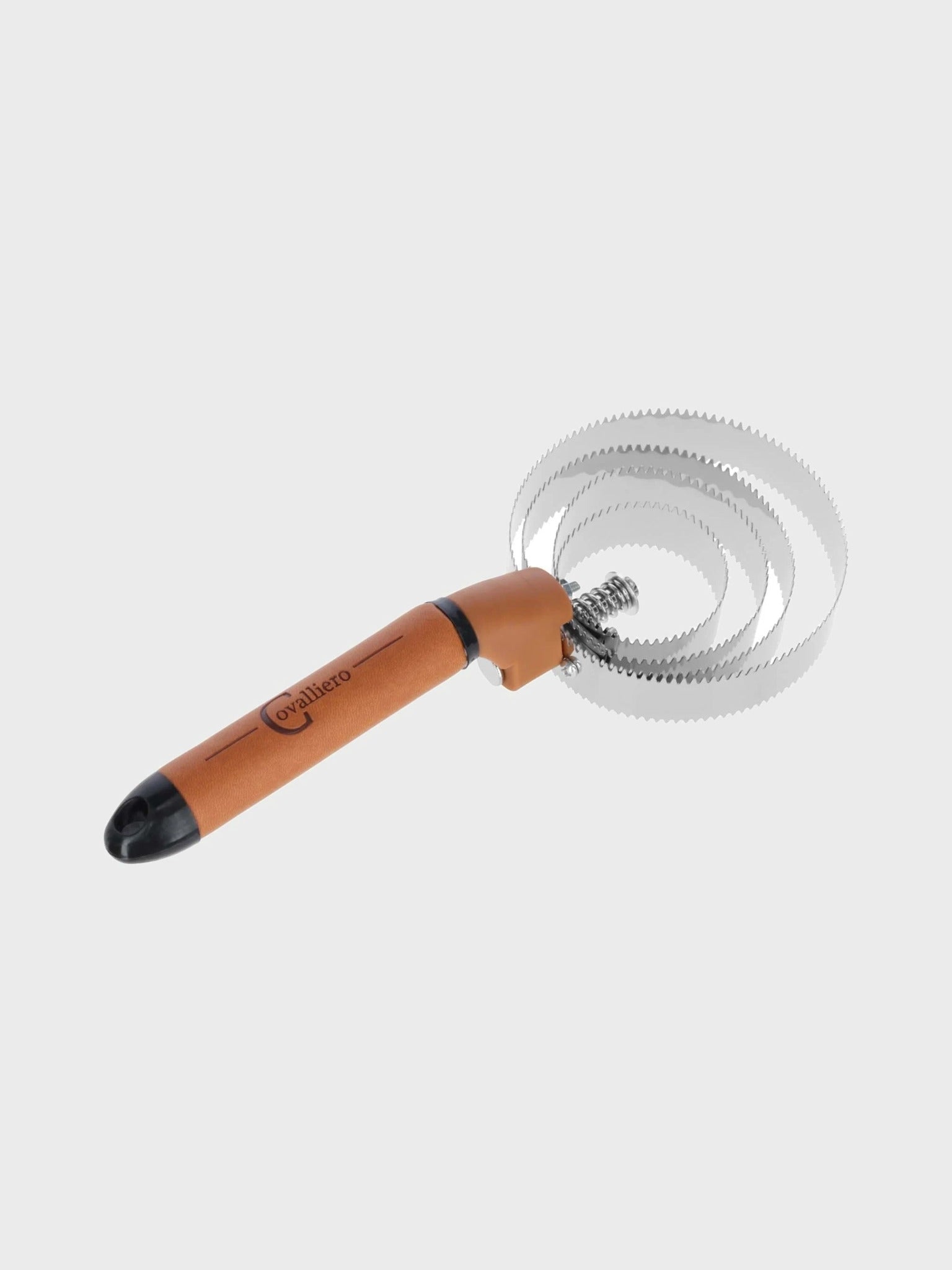 COVALLIERO METALOWE ZGRZEBŁO SPIRALNE DO CZYSZCZENIA KONIA DELUXE - Covalliero Equishop