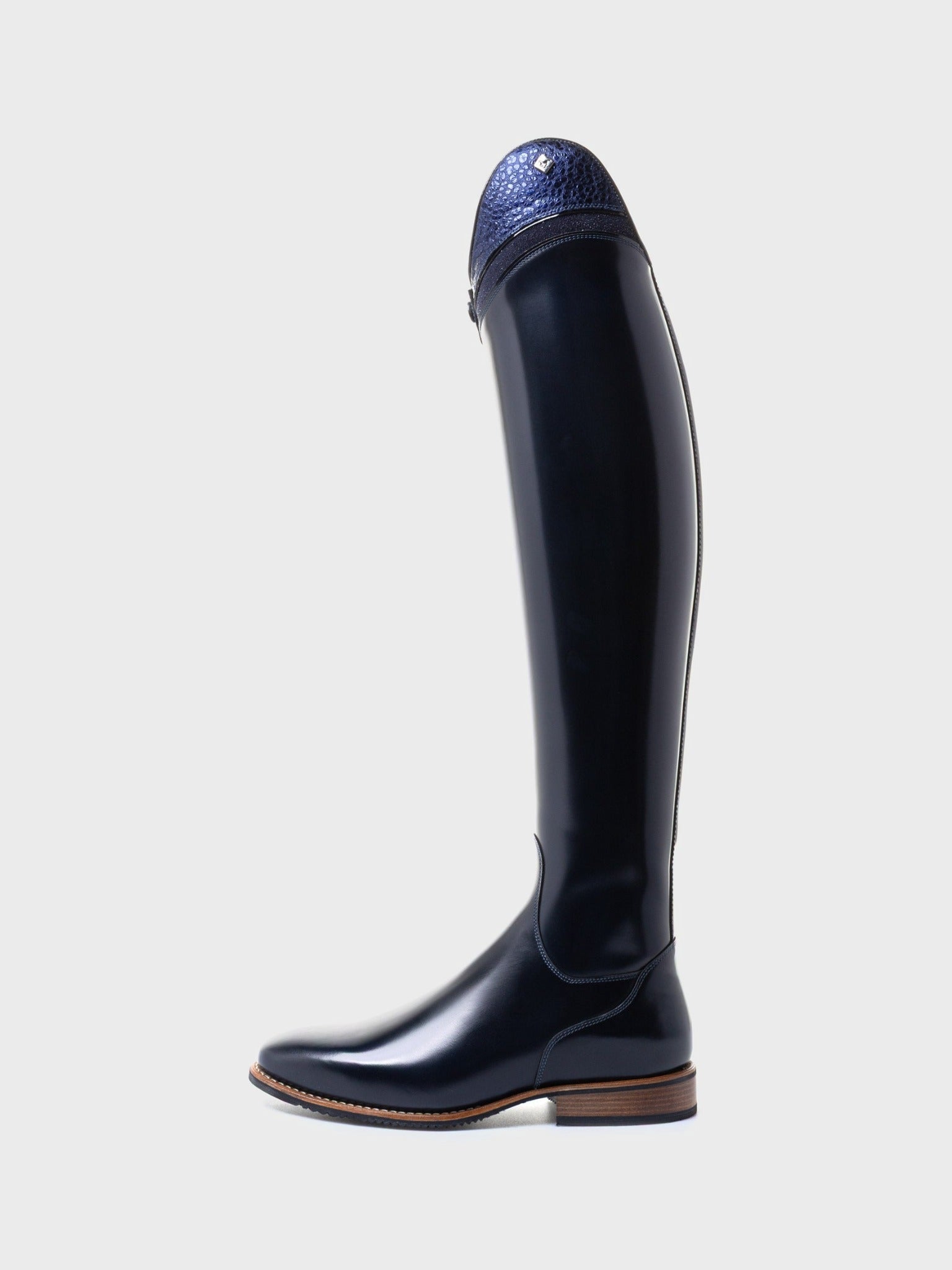 DENIRO BELLINI OFICERKI LUNA BLUE CUSTOM GRANATOWE - DeNiro Equishop