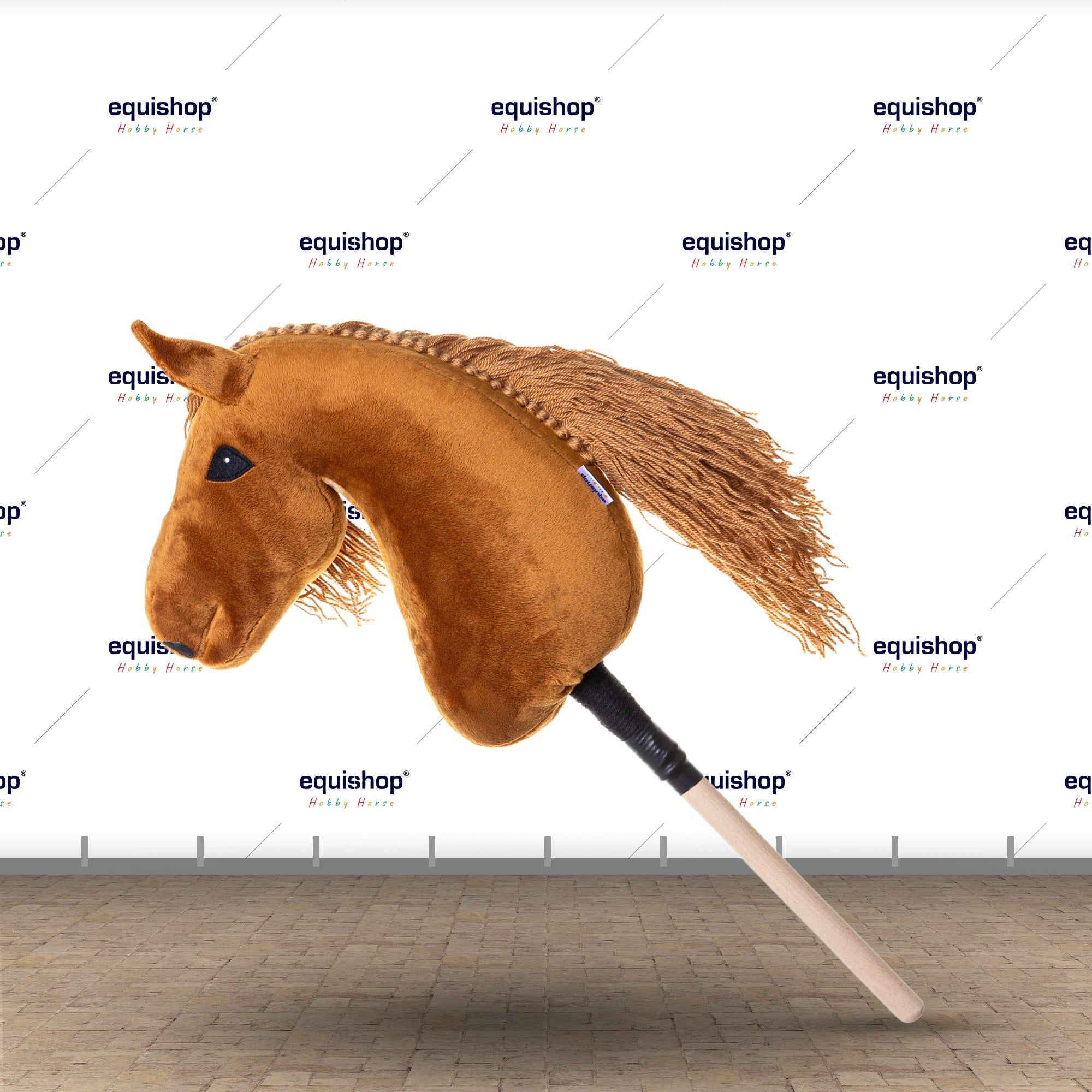 KOŃ NA KIJU HOBBY HORSE EQUISHOP KARMEL A3 PLUS OGŁOWIE GRATIS - Equishop Hobby Horse Equishop
