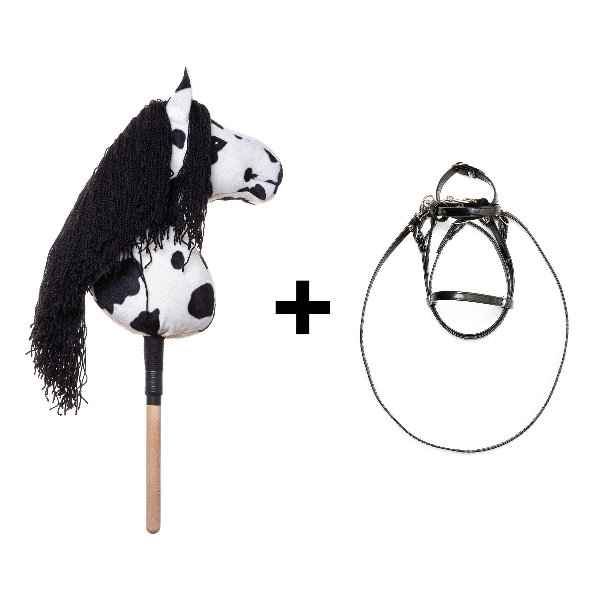KOŃ NA KIJU HOBBY HORSE EQUISHOP KRÓWKA A3 PLUS OGŁOWIE GRATIS - Equishop Hobby Horse Equishop
