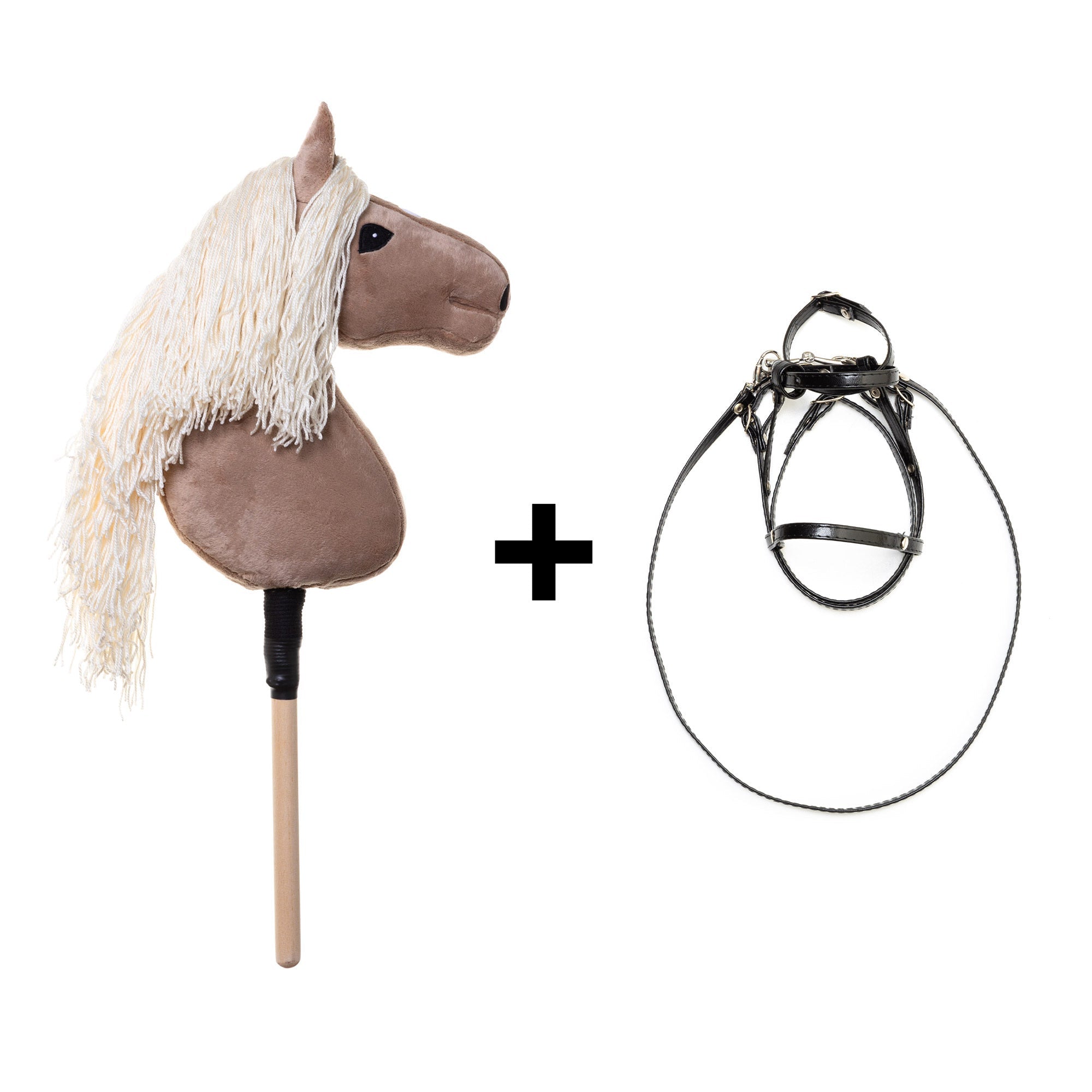 KOŃ NA KIJU HOBBY HORSE EQUISHOP PIANKA A3 PLUS OGŁOWIE GRATIS - Equishop Hobby Horse Equishop