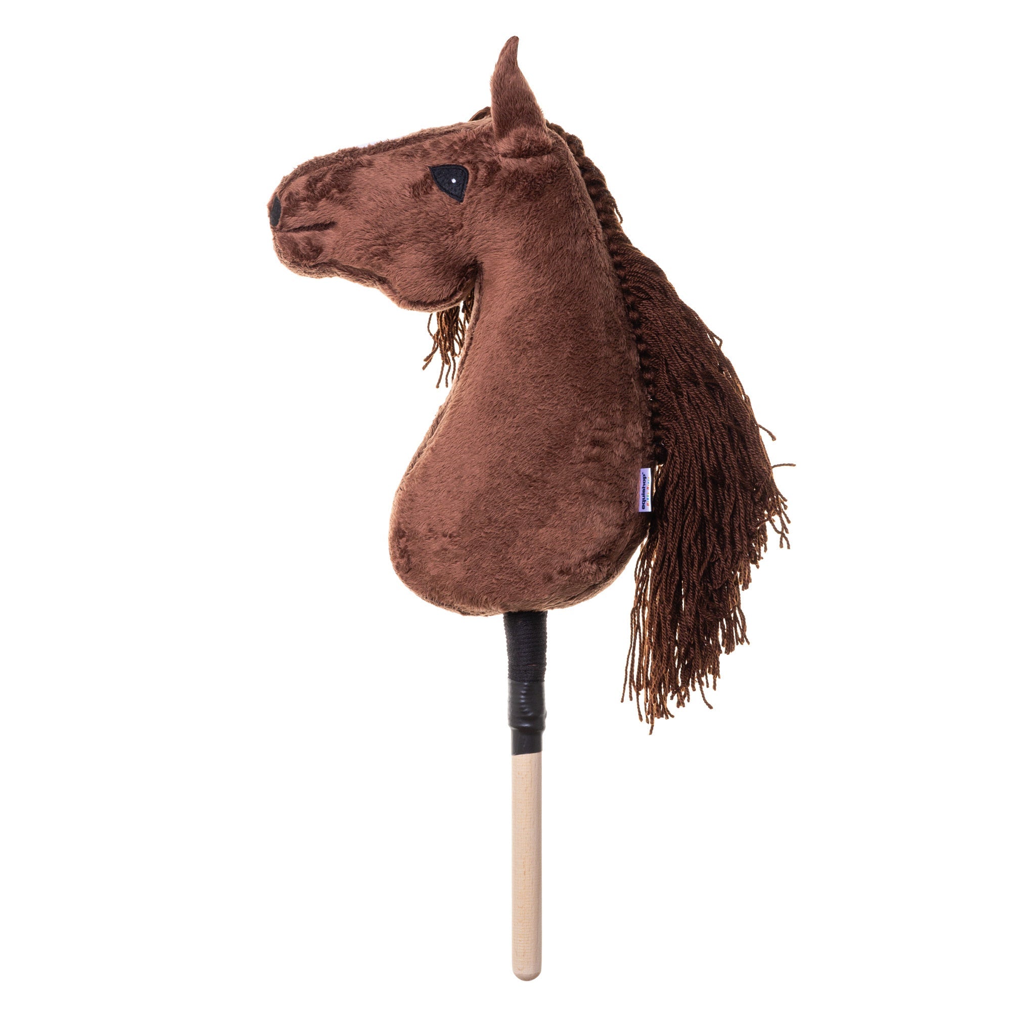 KOŃ NA PATYKU HOBBY HORSE EQUISHOP CYNAMONEK A3 PLUS OGŁOWIE GRATIS - Equishop Hobby Horse Equishop